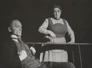 Henryk Borowski (Dr Gibbs), Stanisława Perzanowska (Julia Gibbs)<br/> fot. Edward Hartwig