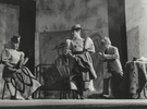 Barbara Drapińska (Irena Molly), Zofia Merle (Minnie Fay), Wiesław Michnikowski (Barnaba Tucker)<br/> fot. Edward Hartwig  